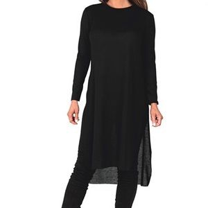 Black Side-Slit Tunic
